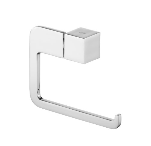 Bisk 02990 Futura Papierhalter ohne Deckel Verchromt, 13.5 x 3 x 9.5 cm, Silber