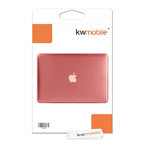 kwmobile Crystal Hülle für Apple MacBook Air 13″ (ab Mitte 2011) Hard Case – dünne durchsichtige transparente Schutzhülle Cover Tasche Rot Transparent - 7
