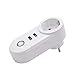 Produktbild NOBLJX WiFi Smart Plug Socket Application Remote Control Voice Timer Funktion kompatibel mit Amazon Alexa Echo Google Home und IFTTT No Hub Required