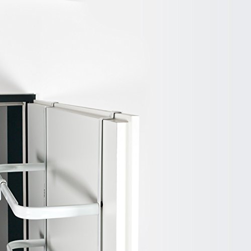 bremermann® Tür-Hängeregal, Tür-Handtuchhalter mit 4 praktischen Haken, weiß - 3