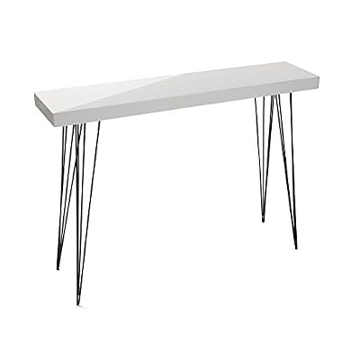 Versa - Table d'entrée blanche laquée DALLAS