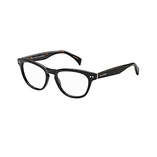 Preisvergleich Produktbild Tommy Hilfiger 1201 Black On Tortoise Kunststoffgestell Brillen, 50mm