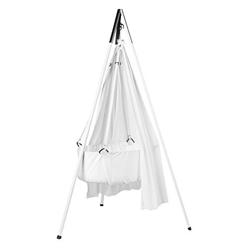 Preisvergleich Produktbild Leander Babywiege Wiege Set inkl. Matratze, Schleier, Haken und Stativ