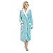 Produktbild Junjie Ausverkauf Bademantel Baumwolle für Damen Herren mit Kapuze Zwei-farbig Morgenmantel Weich und Super Flauschig, Bath-Robe Waden Lang Unisex Bademantel Prato mit Kapuze Größe Größen