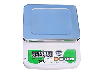 BEST INDIA Weight Machine for Shop | Electronic Weight Machine for Home Kitchen | Weight Machine 10kg Taraju |Table Top Weighing Scale, Kitchen scale 10kg-(White)