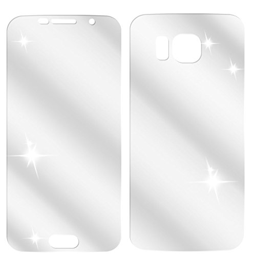 dipos Samsung Galaxy S6 Schutzfolie (6 Stück – je 3 für die Vorder- und Rückseite) – kristallklare Premium Folie Crystalclear - 3