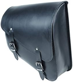 LEDRIE LZAD2-1074 Right Swingarm bag, Sportster,12Ltr Plain Black, Real leather, 31 x 13.5 x 36cm (W x D x H) Multi-fit, Rigid fixed model
