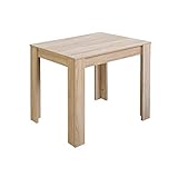 tisch 80x80 dänisches bettenlager Der Esstisch besteht aus E1 Spanplatten und ist mit einer Dekorfolie beschichtet worden.