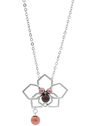 Collar con colgante en forma Misaki pantalones de deporte para mujer plateado ORCHIDEE QCRPORCHIDEE