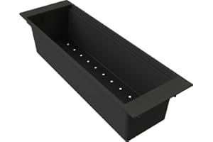 EVHOC Vaschetta POLY TRAY L per Lavello Cucina, Vaschetta Forata Multifunzione, Scolaposate e Contenitore per Verdure, 41,8x13,8 cm