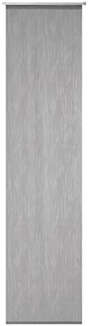 Deko Trends Candio 965 Panel Curtain with Aluminium Panel Carrier and Weighted Bar 245 x 60 cm Polyester Grey
