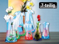 infactory Faltbare Kunststoff-Vasen „“ Color Tube““ 7er-Set – Faltbar, formbar unzerbrechlich – paßt einfach immer! - 5