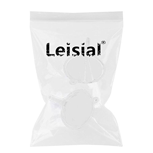 Leisial 10 Stück Mini Kunststoff Trichter Transparent Milchig,3.6cmx3.9cm - 6