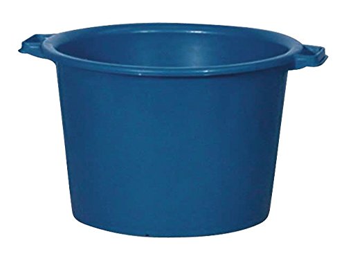 Aluminium et Plastique RIVBQRD30 Baquet Rond Plastique Bleu 30 L