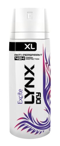 Lynx Dry Excite Aerosol Anti-Perspirant Deodorant 200 ml - Pack of 3