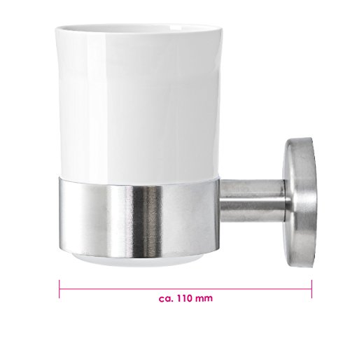 bremermann® Bad-Serie PIAZZA – Wandhalter mit Keramik-Becher KERAMIK-EDITION - 4