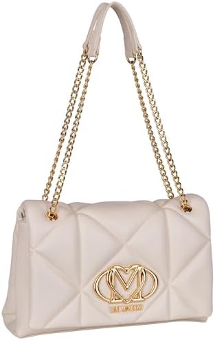 Love Moschino BORSA PU EMBOSSED AVORIO