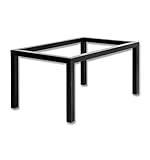  Mesa de forja Lisa - 19-Blanco, Mesa de 100x60x74 cm. de Alto