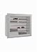 Produktbild FMD 109-010 Hängevitrine Bora 10 - B/H/T: 62.5 x 50.0 x 17.5 cm, Weiß