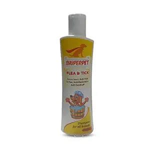 Shuperpet Flea & Tick Natural neem Based, Anti-tick & flea, Anti-Bacterial & Anti-Dandruff 200ml