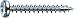 Produktbild SPAX Universalschraube, 3,5 x 16 mm, 200 Stück, T-STAR plus, Halbrundkopf, Vollgewinde, 4CUT, WIROX A3J, 0201010350163