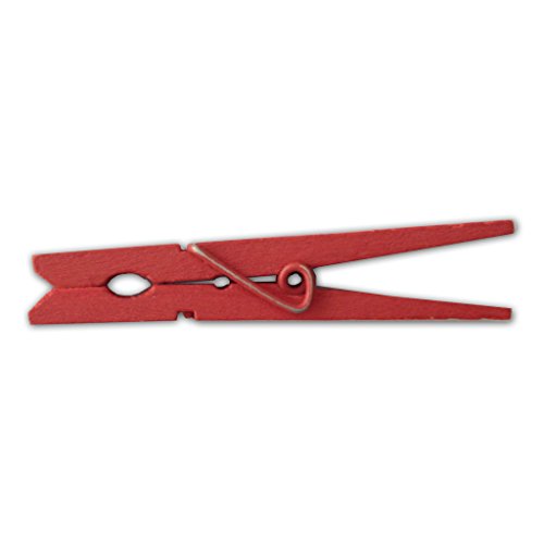 LWR Stellmotor Crafts Holz groß Wäscheklammern 3–5/40,6 cm 8,4 cm 30 Stück pro Packung rot