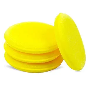 AUTO SPA Foam Applicator Sponge for Multipurpose Use / Soft Touch / Round Corners / Proffesional Detailing (Pack of-6)