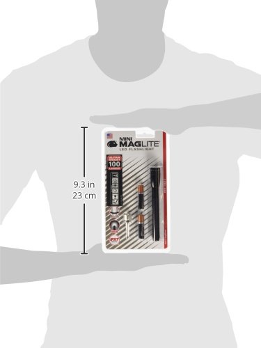 Mag-Lite LED Mini AAA Taschenlampe bis zu 84 Lumen, 12,5 cm, inkl. 2 Micro-Batterien und Taschenclip, schwarz, SP32016 - 4