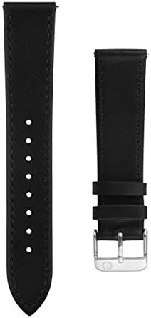 Men's Interchangeable Black Premium Leather 20mm Watch Strap - Fits Daniel Wellington, MVMT Watches