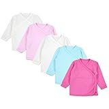 Süßes Flügelhemdchen für Neugeborene im 5er Vorteilspack - für Mädchen und Jungs