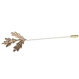 Hoja de arce Broche de flor en el ojal piso hombre accesorios