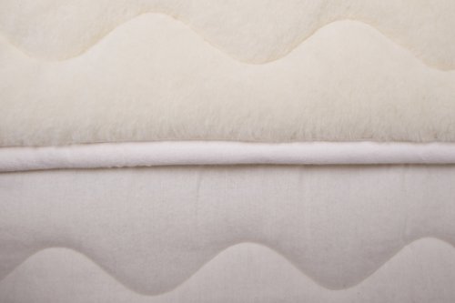Unterbett, Naturhaarbett, Schonbezug, Auflagen, Merinowolle, Velour, 100% Wolle Größe: 160×200 - 2