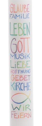 Taufkerze Glaube, Familie, Leben - 2