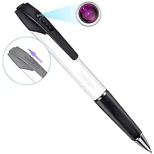 FREDI HD PLUS Mini Hidden Camera V8 Pen Spy Camera HD 1080P Video Audio Recorder, Spy Gadget Body Pen Camera Portable Pocket Camera Support 64GB SD Card (Not Included)
