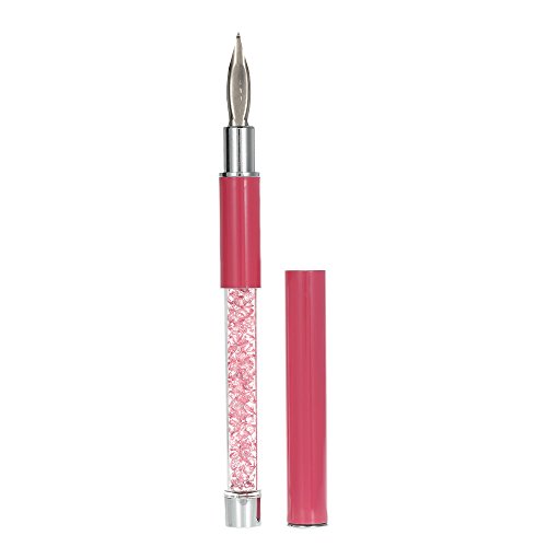 BQAN Nail Art Drawing Pen Nail Art Brush Nail Dotting Nib Pink Rhinestone Nail Decoration Pointing Painting Pen Nail Art Tool Set