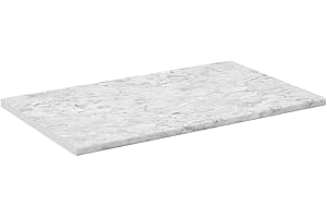 Vicco Kitchen countertop Raul, White marble, 100 cm