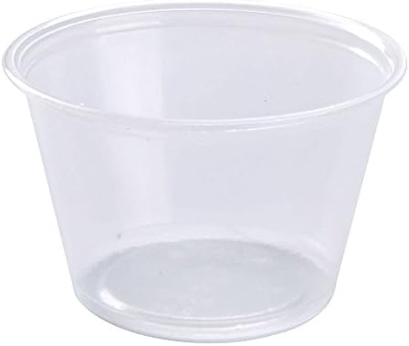 125 x Dart 2Oz (59ml) Portion Pot with Lid - Ideal for Salad Dressing, Baby Food, Jelly Shots