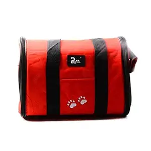 GlobalNiche Red, S: S/M Size Outdoor Cat Bags Travel Pet Corduroy Colorful Cat Carrier Bag Colorful Handbag Easy Carry Pet Bag Pet Carrier