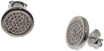 Sterling Silver 11.5 mm Round With Zirconia Rennet