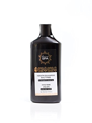Shemen Amour Totes Meer Mineralien Moroccan SPA Treatment Shampoo Keratin und Moroccan Arganöl für coloriertes, beschädigte, gefärbte, chemisch behandeltes Haar. Ohne Parabene und Sulfate 500ml + Gratis Geschenk - Proben