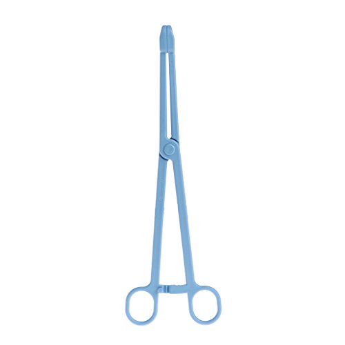 Gjyia Rettili Terrari Lucertole Pinze in plastica Pinzette Pet sollevando Clip per Attrezzi Blue 24.5cm