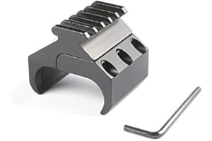 SHUN-HUNTING, LSB-Hunting, Adaptateur de Rail à Double Tube pour Fusil Picatinny pour 20mm Weaver, Montage sur Rail en Queue d’aronde, Chasse Tactique, Base de visée au Laser pour Lampe de Poche