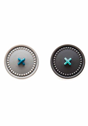 Preisvergleich Produktbild OTOTO Design Magnetische Handtuchhalter - Button Up - grau