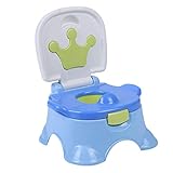 El producto 3 en 1 es muy práctico, se puede usar como taburete / asiento de inodoro para niños / taburete escalonado, útil para niños de 6 meses a 6 años.