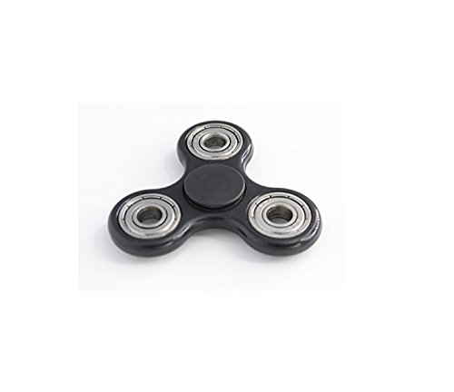 Spin King - The Ultra Fast Cermaic Tri Fidget Hand Spinner - Perfect For Quitting Smoking, ADD, ADHD, Anxiety, and Autism Adult Children (Black)