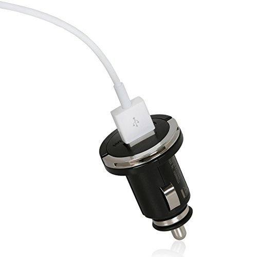 Wicked Chili Tiny KFZ Ladestecker für Apple iPhone / iPod (Hersteller spezifischer USB-Anschluss, 1200 mA, 12/24 V) schwarz/ silber - 4