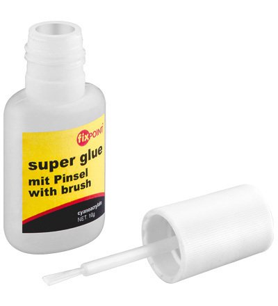 Preisvergleich Produktbild Sekundenkleber, 10 g Flasche mit Pinsel