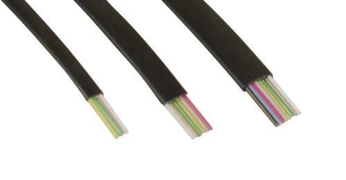 InLine 69986 Modularkabel 6 adrig Flachband 100m Ring schwarz