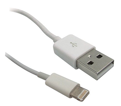 XQISITCharge and Sync USB/Lightning Adapter - White