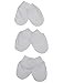 M&Co Baby White Essential Soft Jersey Scratch Mittens - 3 Pack White One (Baby)